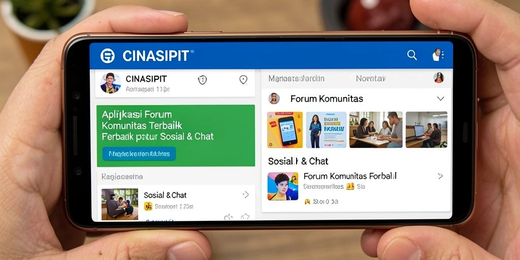 Tampilan antarmuka forum komunitas CINASIPIT yang menarik.