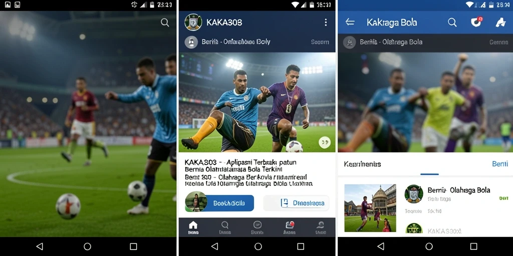 Antarmuka KAKA303 menampilkan berita dan statistik olahraga bola terbaru.